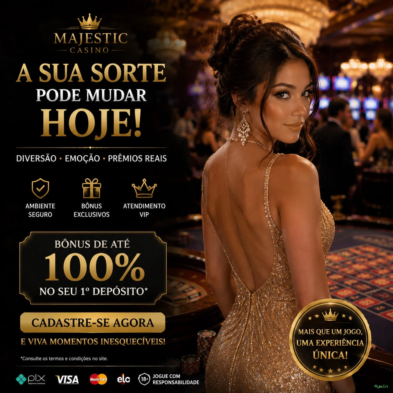 Cassino ao vivo da 4ywin com dealers reais